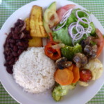Montezuma including a delicious veggie casado P1010233