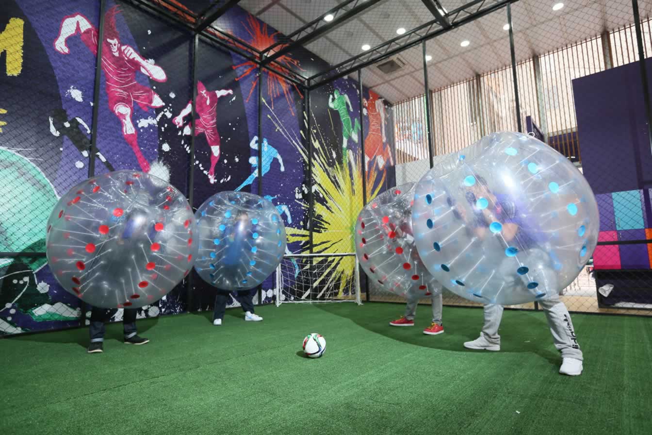 Playtimes HK - events - bubble soccer Times Square