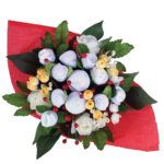 Christmas baby clothes bouquet
