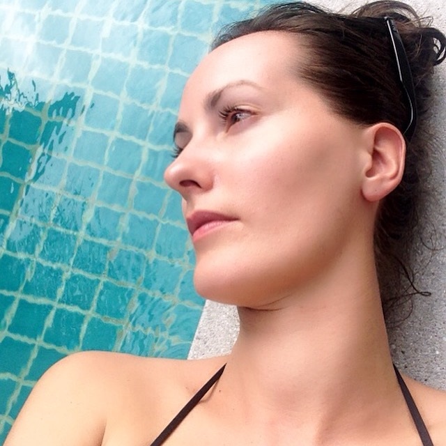 woman with glowing skin