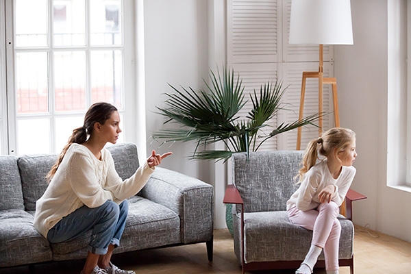 Parent discipling their child