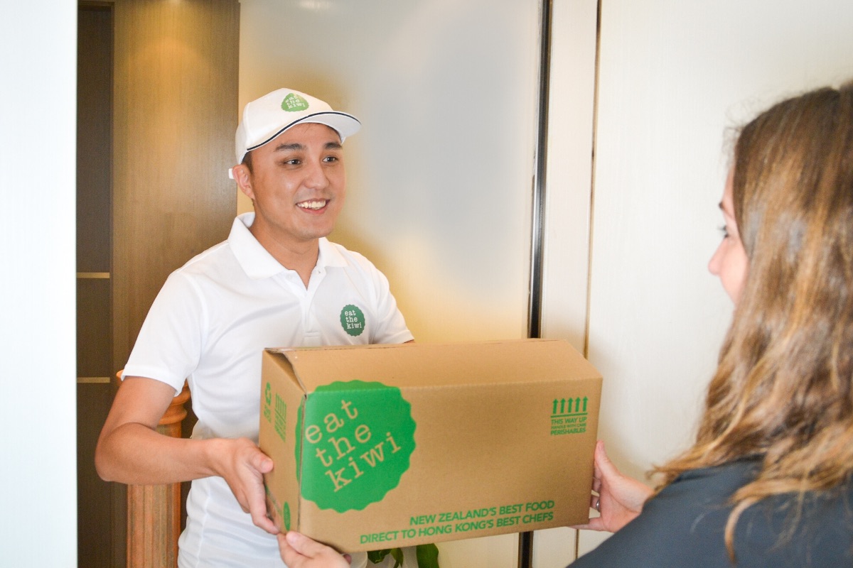 Eat the Kiwi delivery man