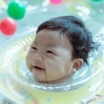 swimming baby