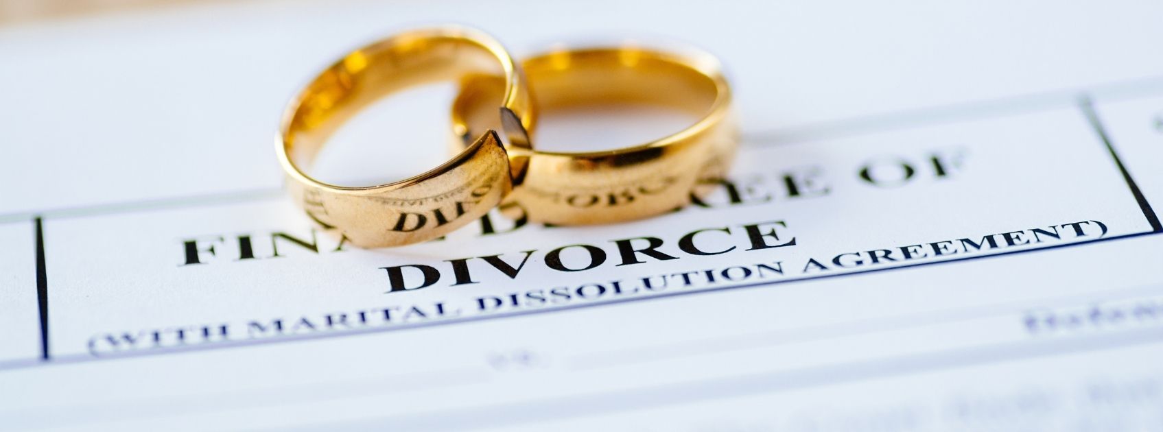 rings on divorce papers