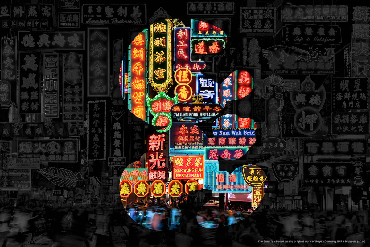smurfs art exhibition in hong kong