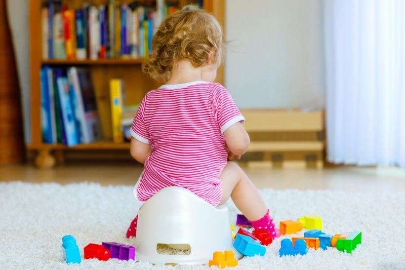 child following potty training tips