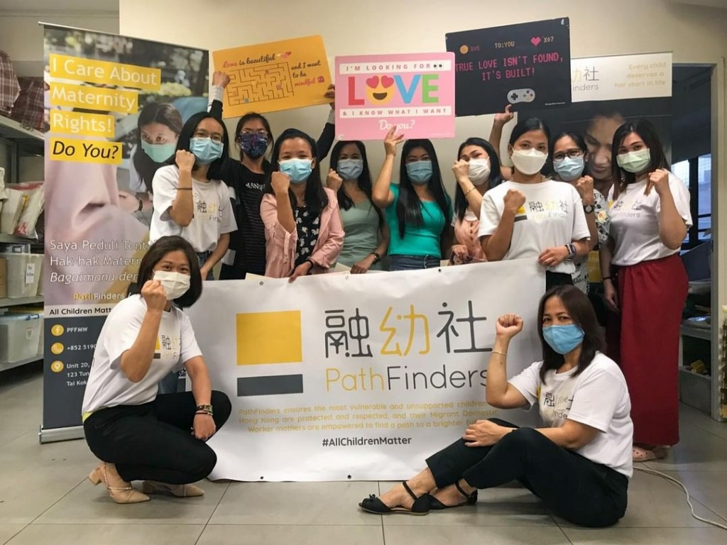 Pathfinders celebrating volunteer work in Hong Kong
