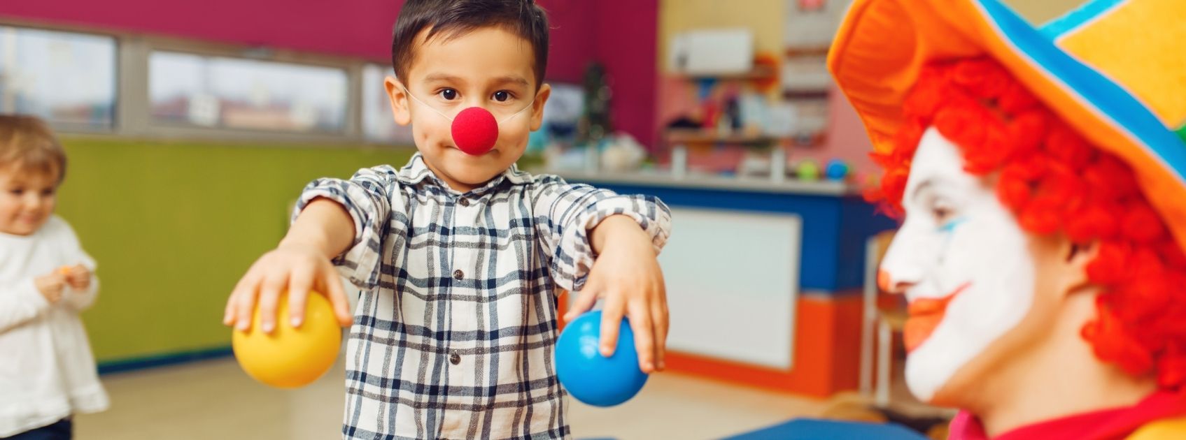 kid dressed as a clown at 5678 Studio Hong Kong
