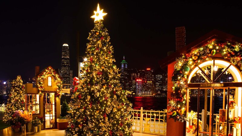 christmas tree and display in hong kong