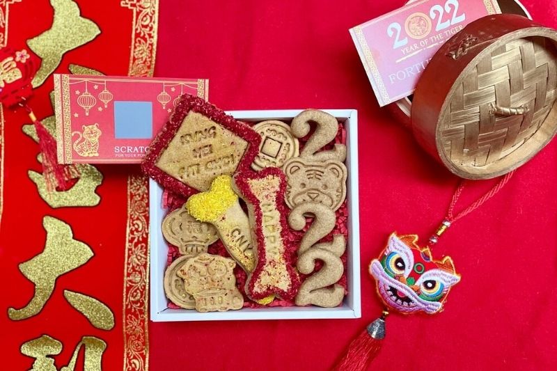 Doggy biscuits for CNY