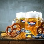Oktoberfest,Beer,With,Bavarian,Pretzels,And,Obatzter,Dip,Chesse,Cream