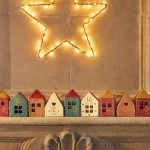 advent calendar zara paper mache houses