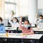 Coronavirus,Pandemic,And,Reopening,Schools.,Multicultural,Small,School,Children,Raising