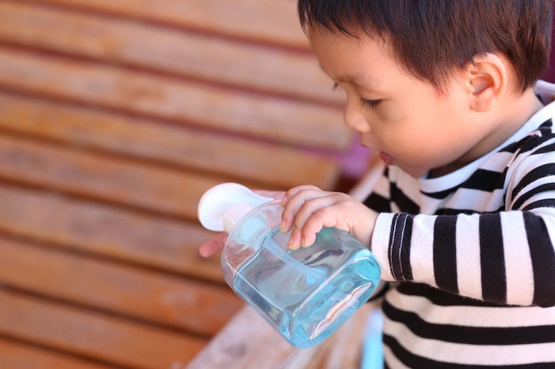 Dangers of hand sanitiser