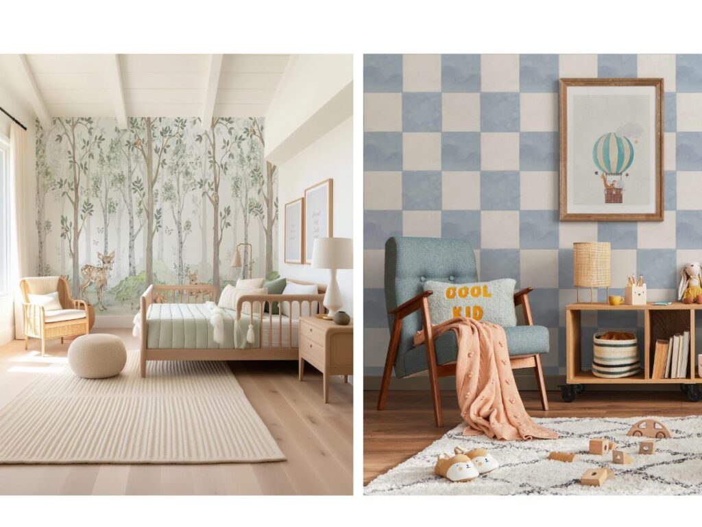 Olive et Oriel Wallpaper
