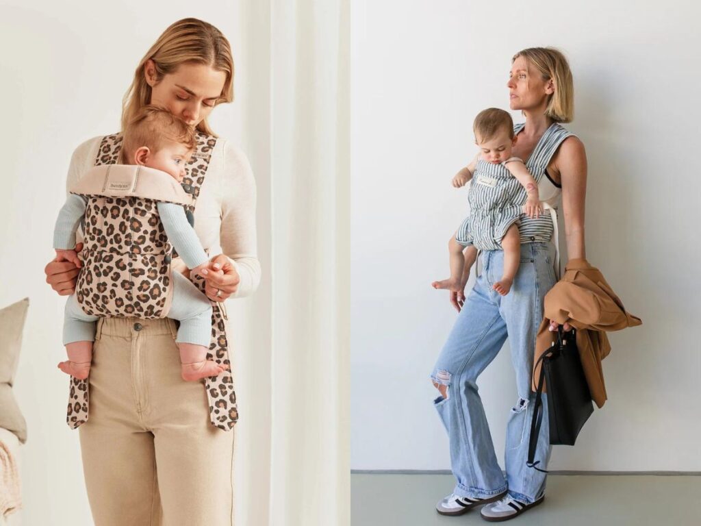 Structured baby carriers